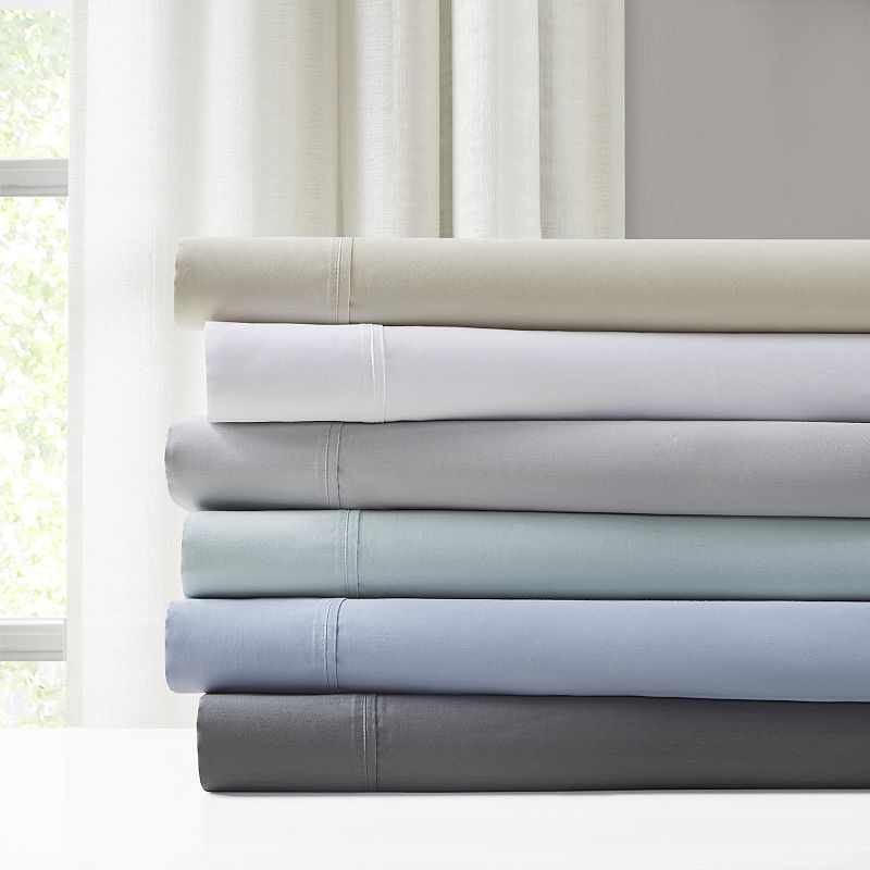 Madison Park 1500 Thread Count Cotton Blend Sateen Weave Sheet Set and Pillowcases