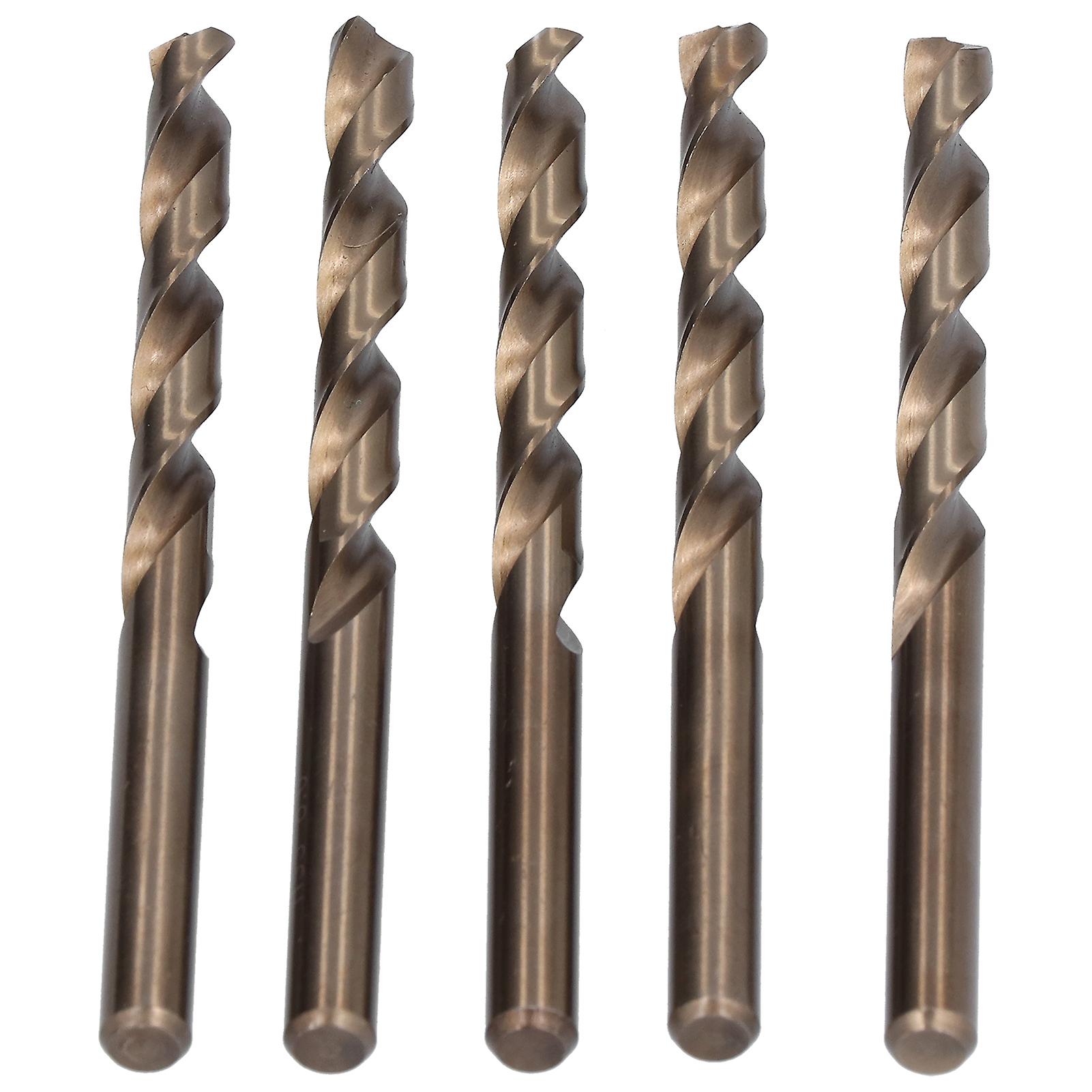 5pcs Twist Drill Bit High Speed Steel Straight Shank Large Spiral Bits Drilling Accessories