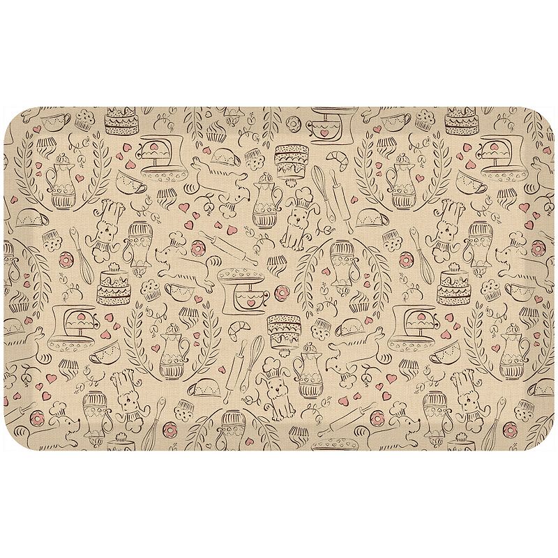 GelPro Designer Comfort Mat Dog Party Sandbox 20 x 32