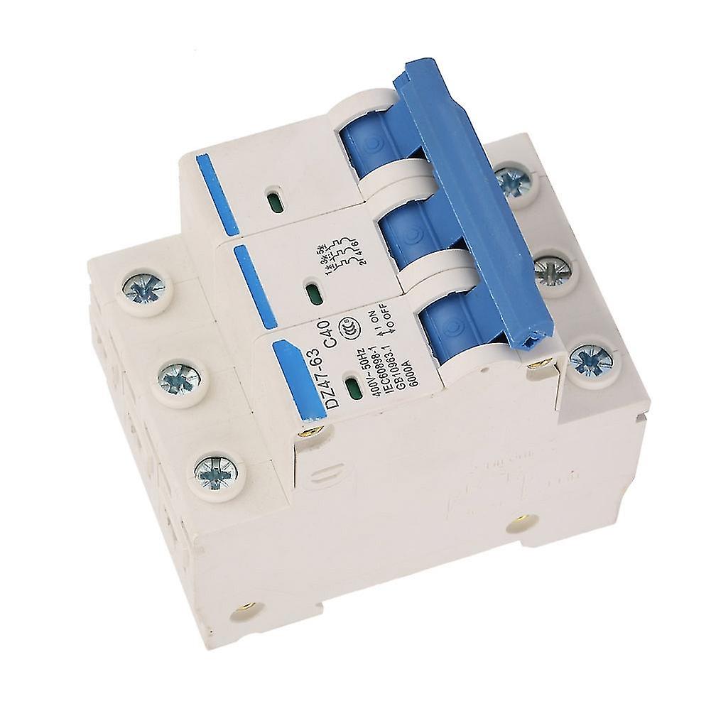 3P Miniature Protection Circuit Breaker DZ47-63 40A 400V