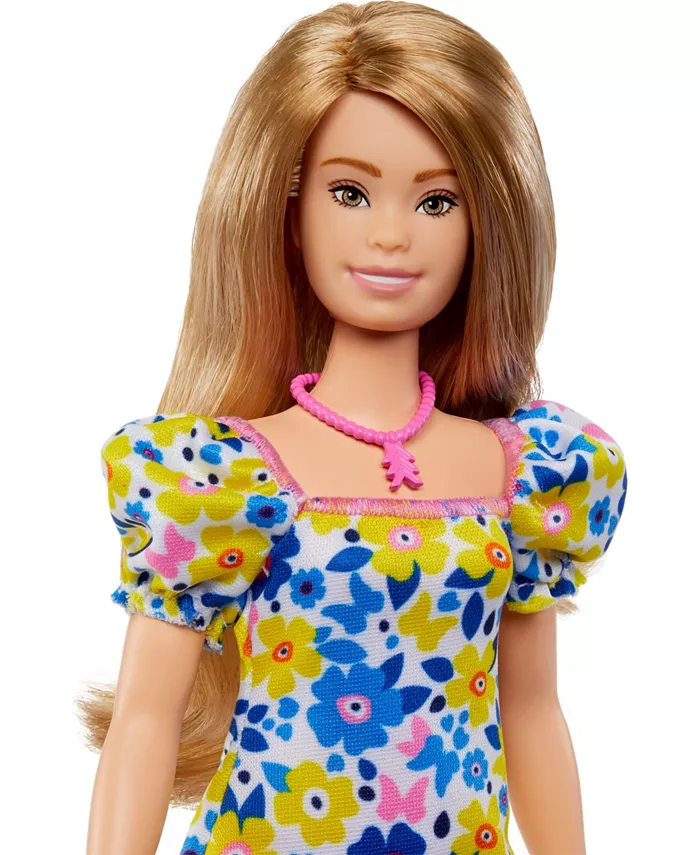 Barbie Fashionistas Doll 208 With Barbie Doll With Down Syndrome Wearing Floral Dress