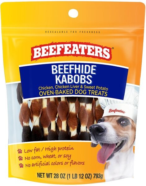 Beefeaters Beefhide Kabobs Jerky Dog Treat， 28-oz bag