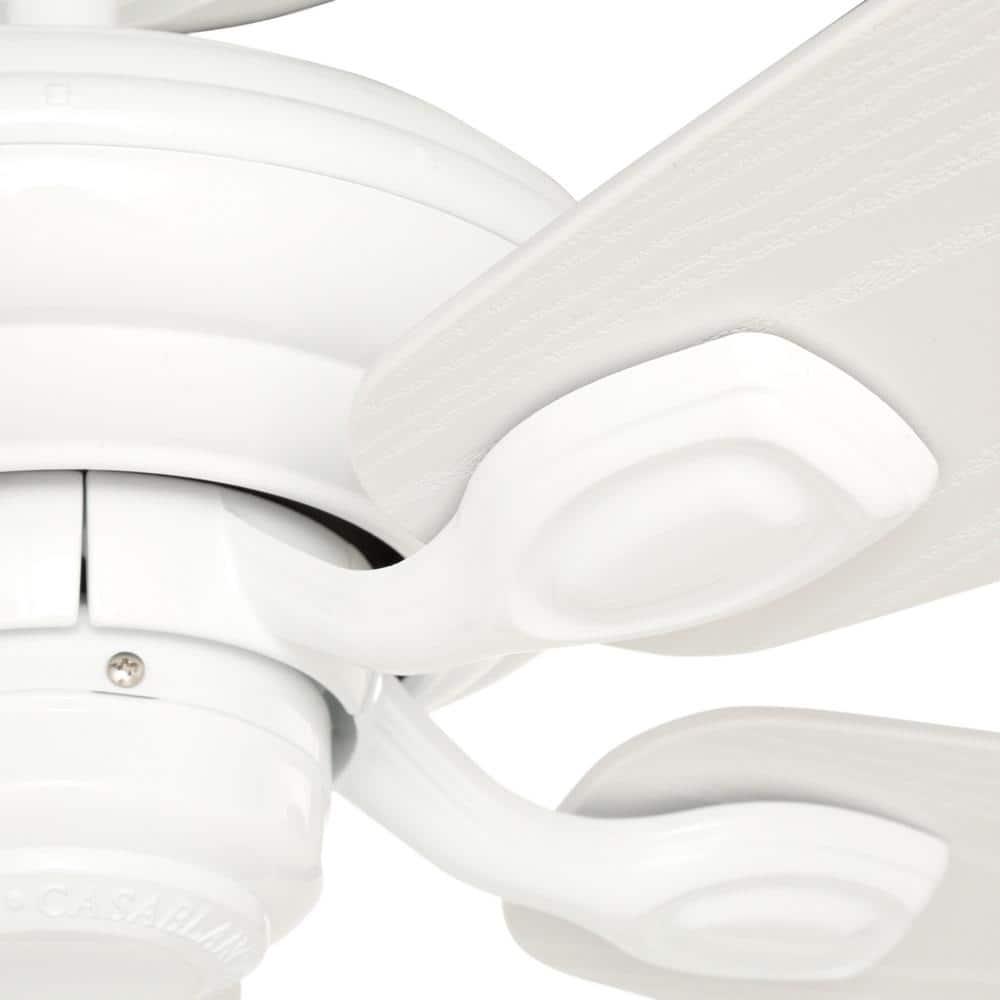 Casablanca Utopian 52 in IndoorOutdoor Snow White Ceiling Fan