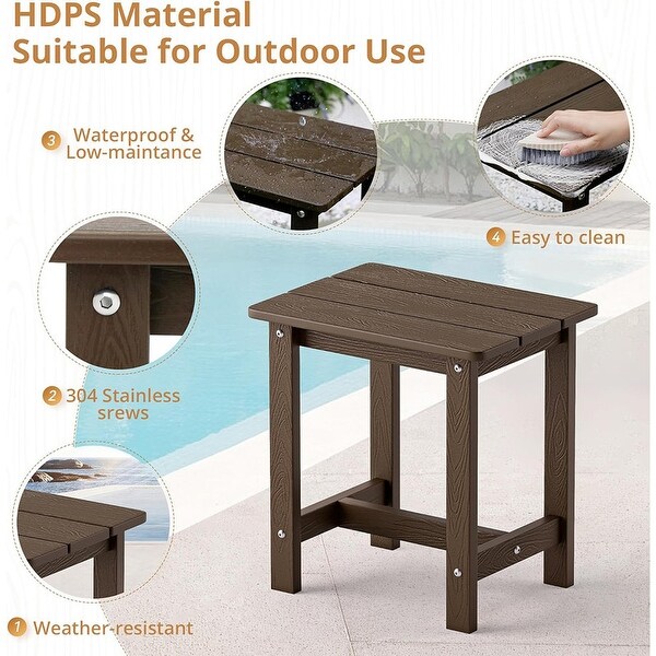 Outdoor Side Table，HDPS Small Outdoor Table