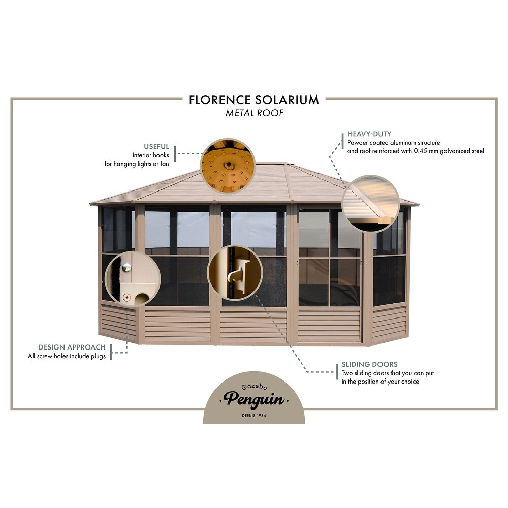 Florence   Solarium 12x15 Metal Roof