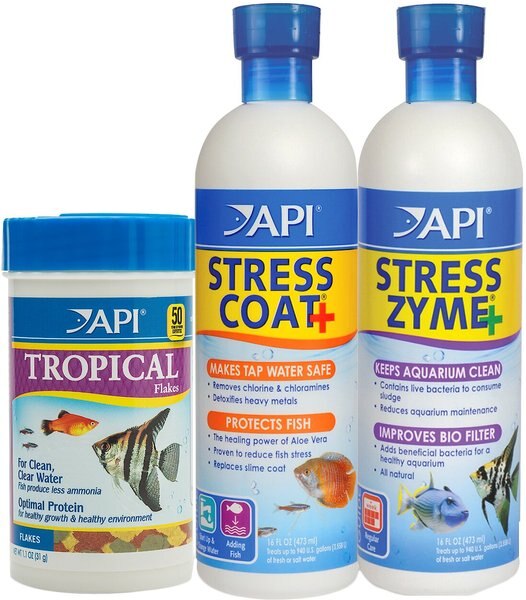 API Aquarium Water Conditioner and Tropical Food Kit