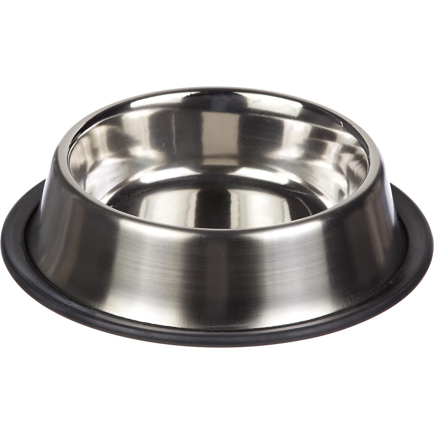 Harmony Brushed Stainless Steel No-Tip Cat Bowl， 1 c.