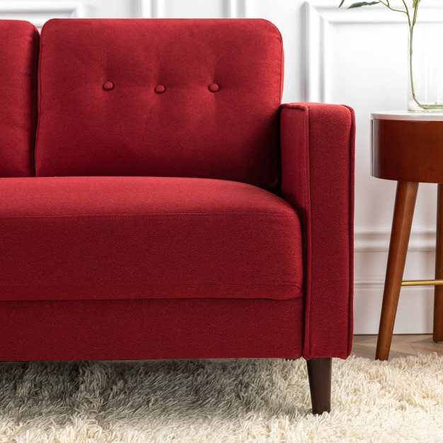 Mikhail Sofa Ruby Red Zinus