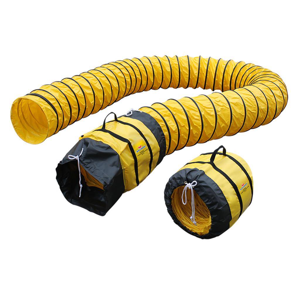 XPOWER Extra Flexible 16 in. in Dia 25 ft. Ventilation PVC Duct Hose 16DH25