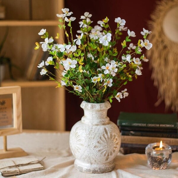 RusticReach Silk Gaura Flower Stem 28 Tall