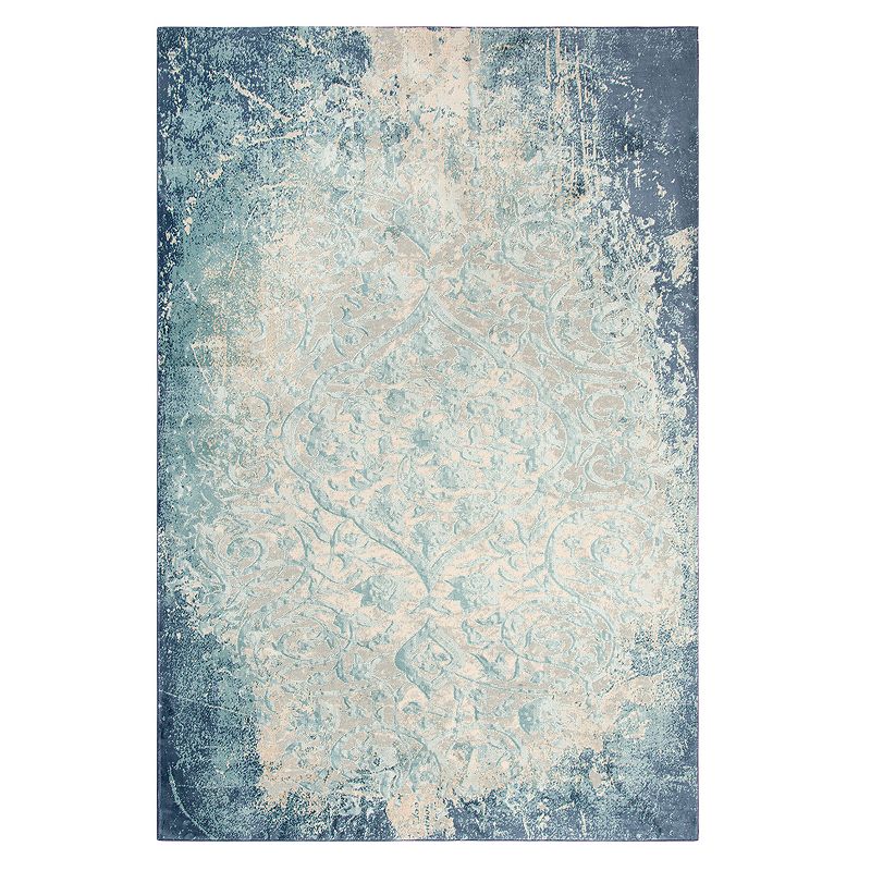 Rizzy Home Emma Vine Scroll Distressed Rug