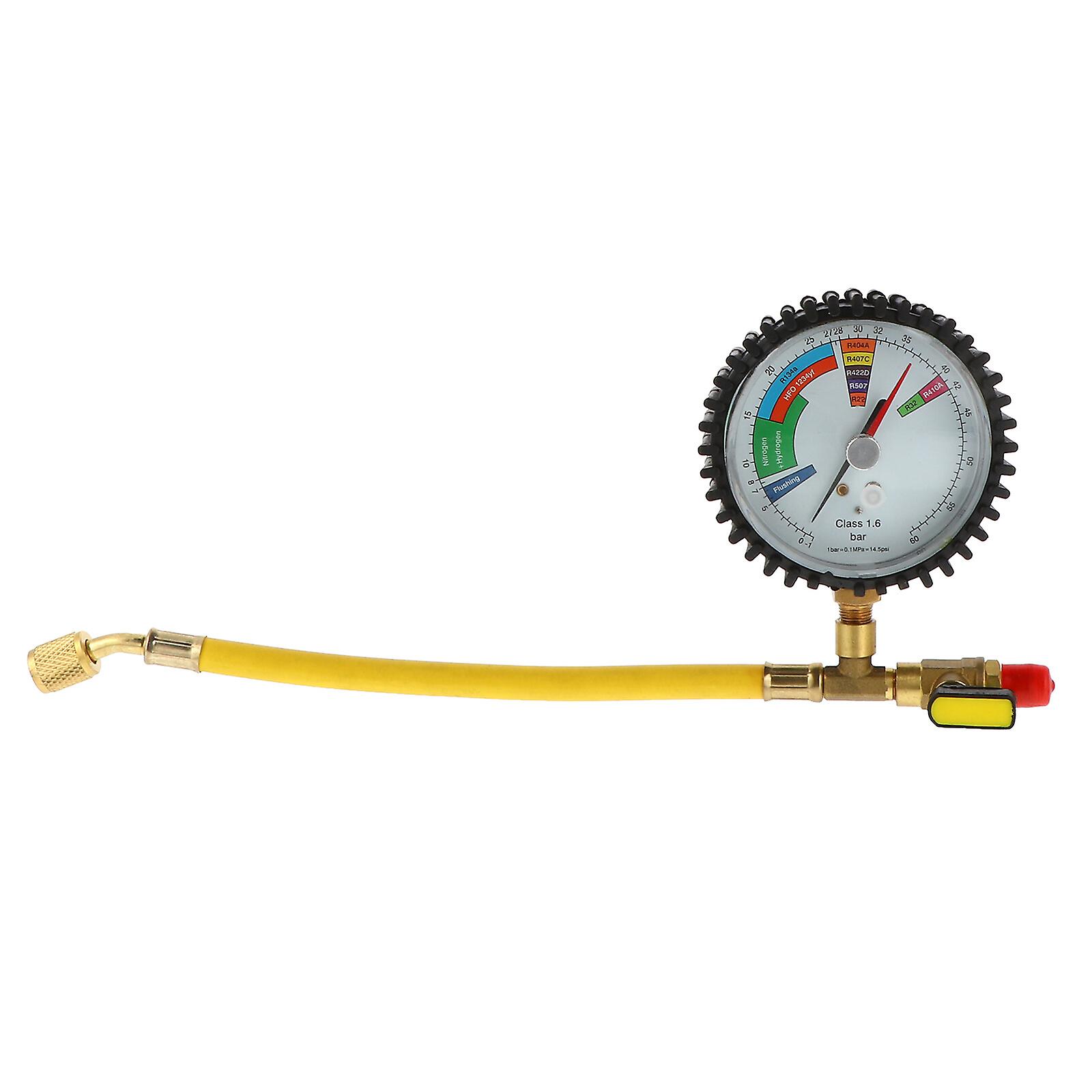 Nitrogen Pressure Test Gauge Air Conditioning Refrigeration Test Table