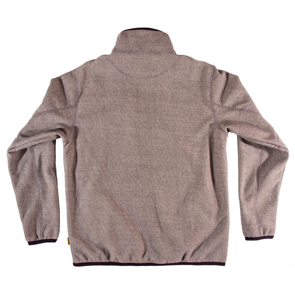 DW 1/4 Zip Fleece Pullover Polyester Gray Large DXWW50010-GRY-LRG from DW