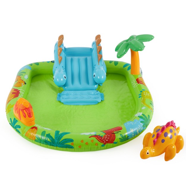 Intex 57166ep Little Dino Dinosaur Themed Inflatable Backyard Pool Play Center