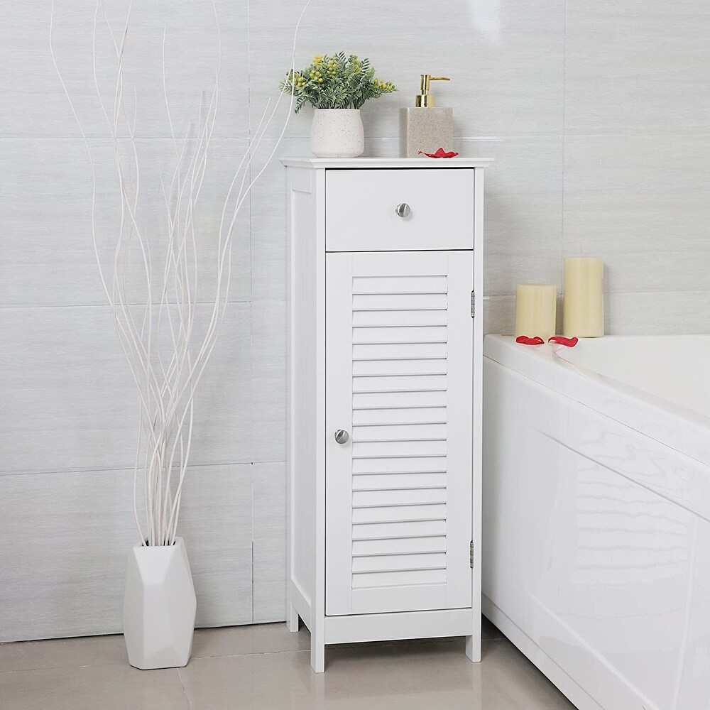 White Collection Tall Cabinet for Bathroom/Livingroom