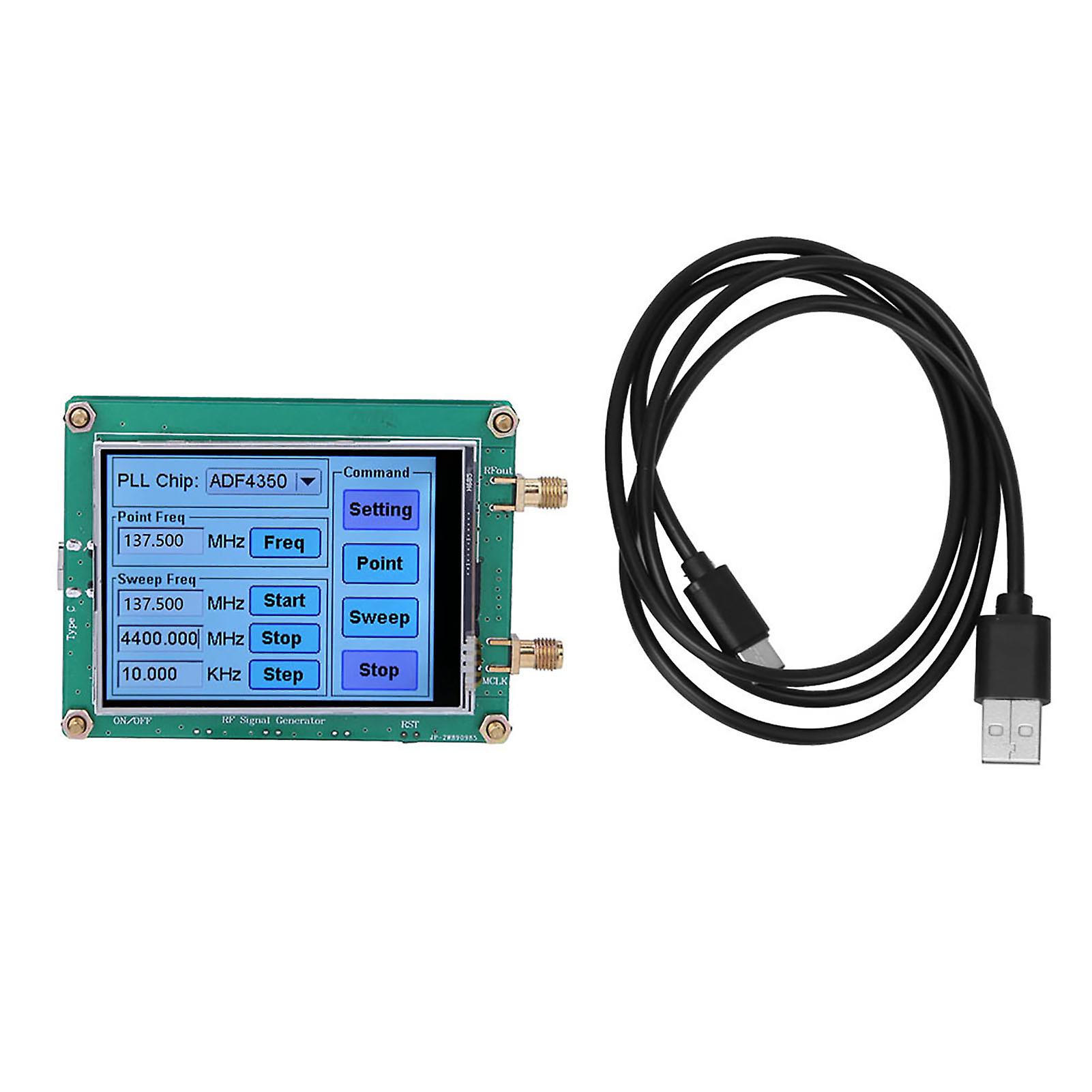 Signal Generator Full Touch Screen Rf Sweep Frequency Pc Control With Data Cable Adf4350/ Adf4351