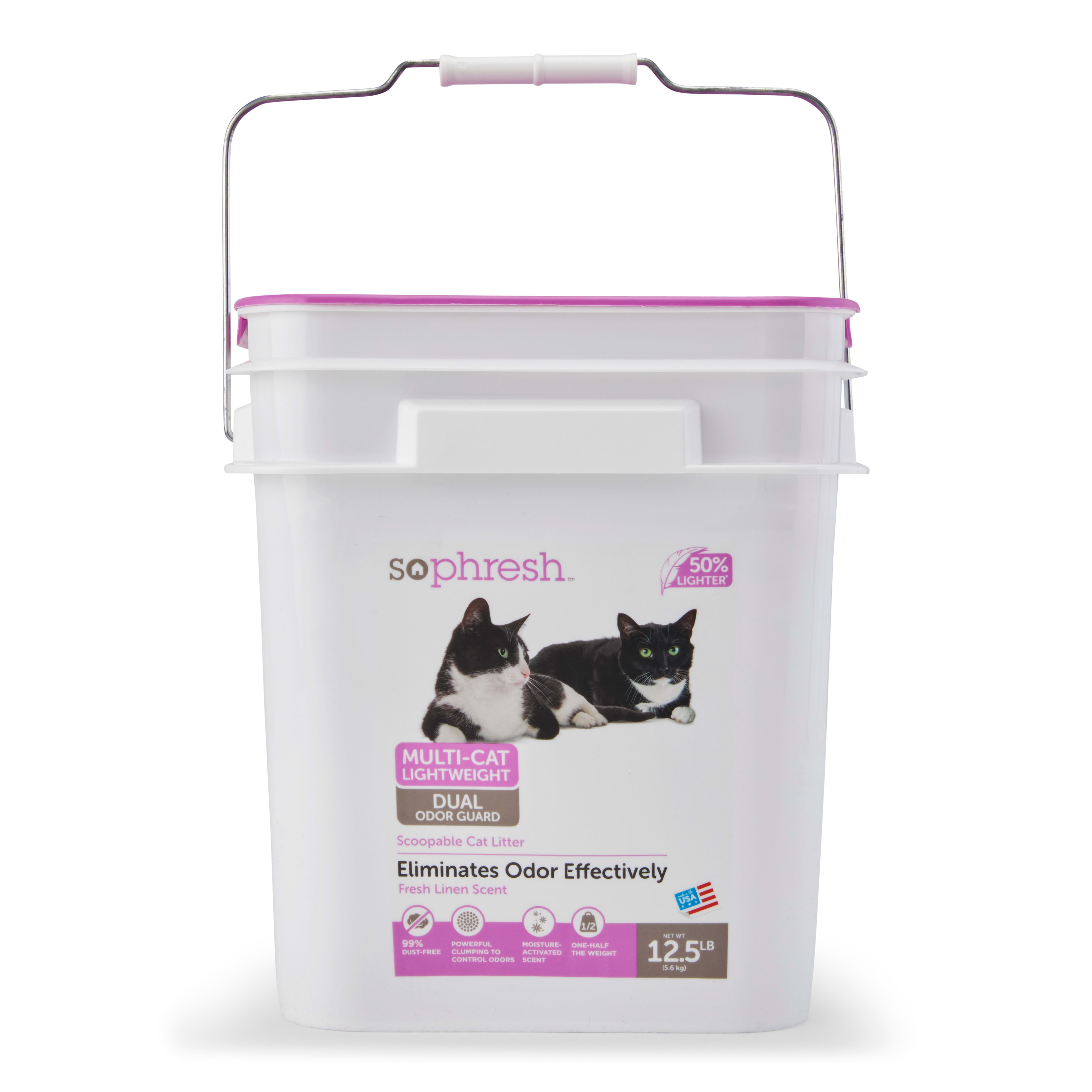 So Phresh Multi-Cat Lightweight Dual Odor Guard Litter， 12.5 lbs.