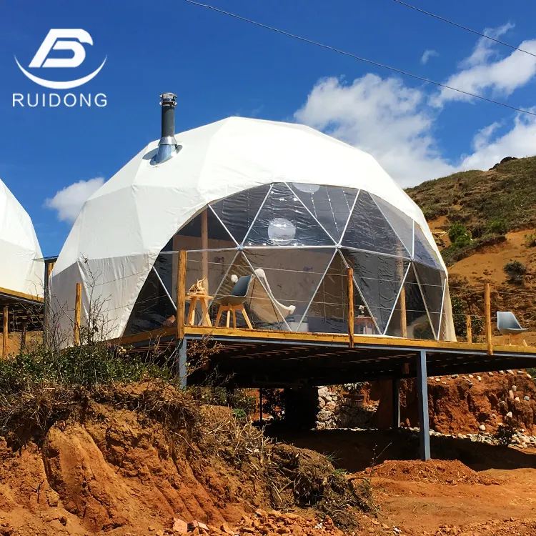 New Design UV Resistant Waterproof Outdoor Hotel Dome Tent House Camping Open Air Glamping Style