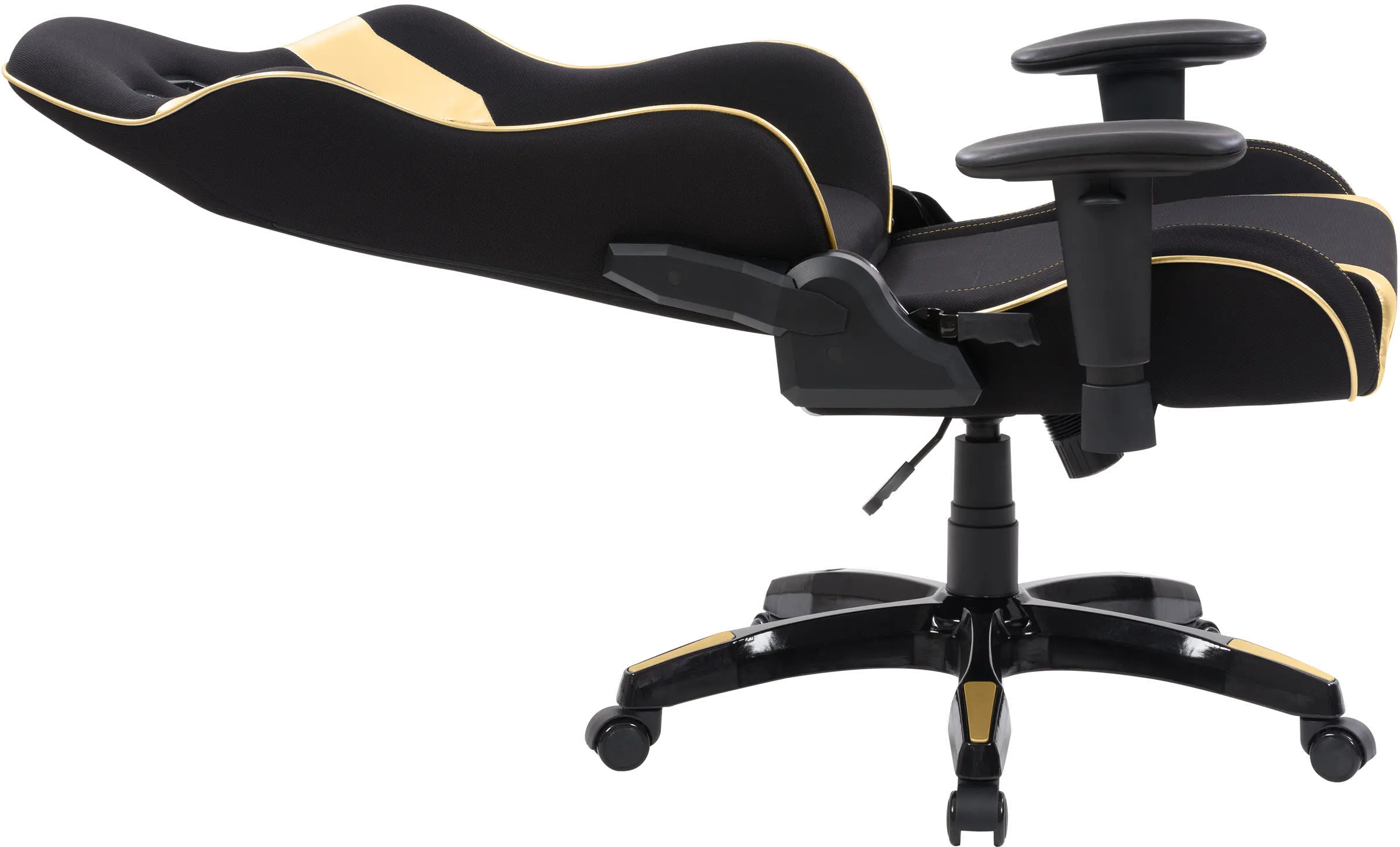 Workspace Contemporary Black and Gold High Back Ergonomic Gaming Chair