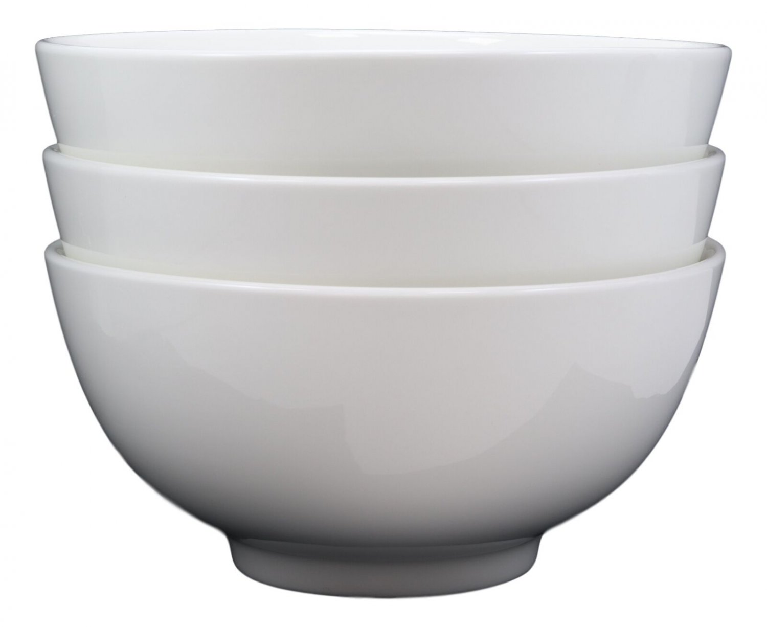 1 Contemporary White Porcelain Large Ramen Pho Udon Soup Bowls 48oz 8.25D (Set 3) EBR02