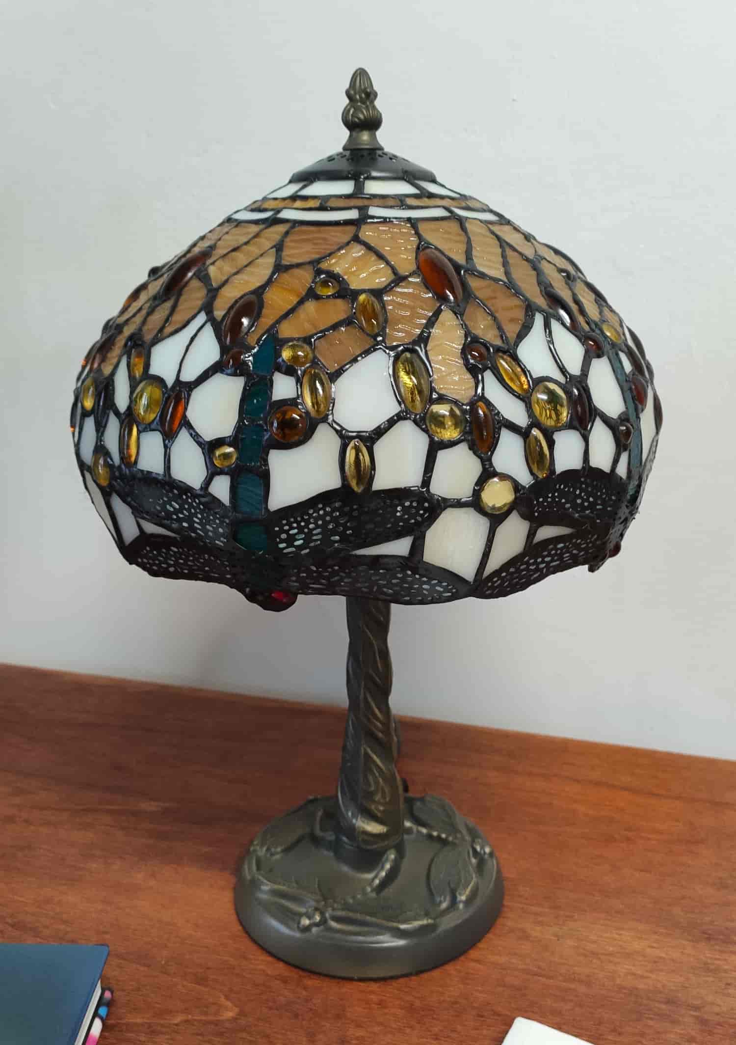  Lampshade with Golden Dragonflies, 25cm