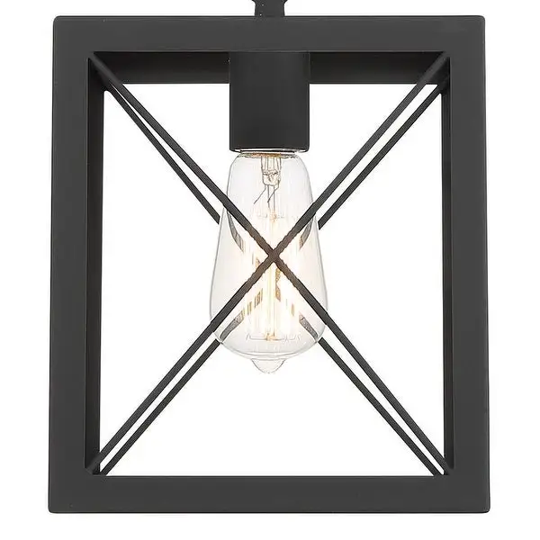 Acroma 1 Light 8In Linear Modern Farmhouse Rectangle Chandelier-UL Certified - N/A Shopping - The Best Deals on Chandeliers