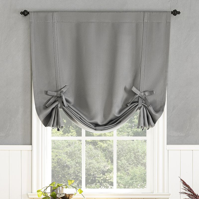 Sun Zero Mercer Energy Saving Blackout Window Tie-Up Shade