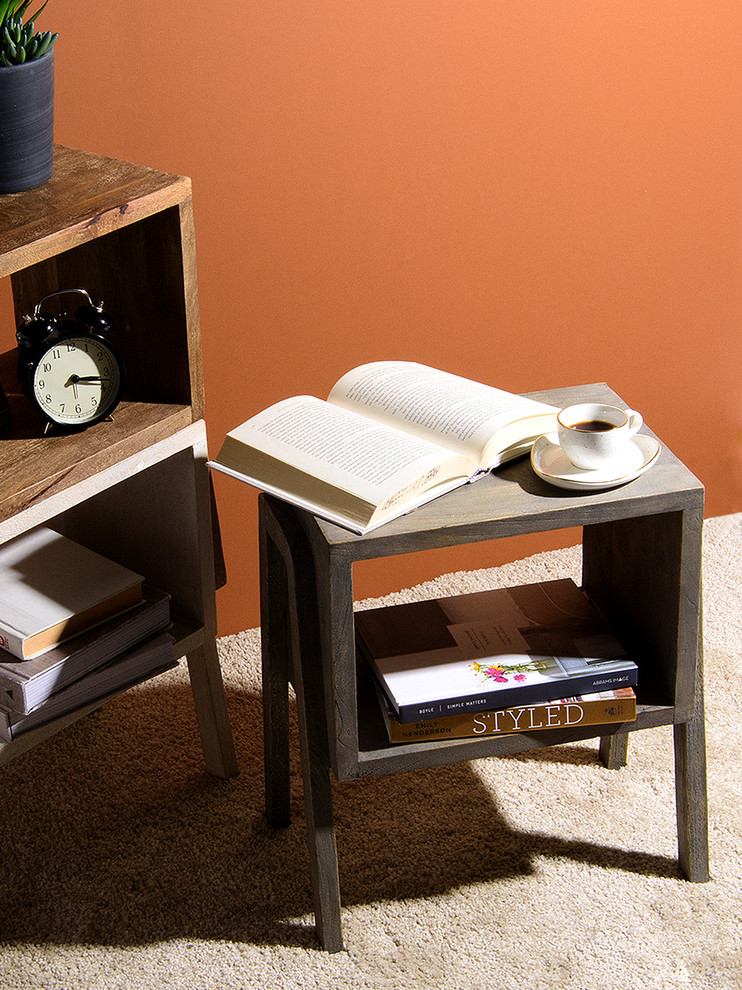 Small Stackable Wood Table   Farmhouse   Side Tables And End Tables   by Best Home Fashion  Houzz