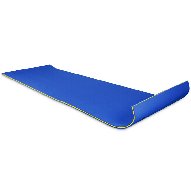 18' x 6' 3 Layer Tear-Resistant XPE Foam Floating Water Pad for Beach Water Recreation