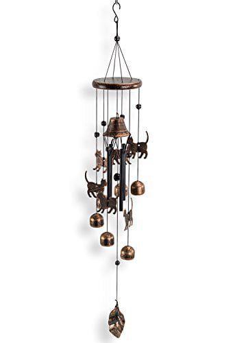 Dawhud Direct Cats Outdoor Garden Decor Wind Chime