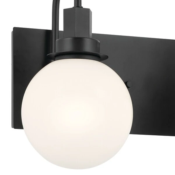 Kichler Lighting Hex 22.75 in. 3-Light Black Vanity Light