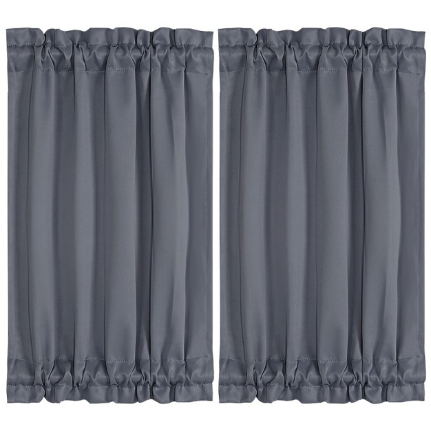 Piccocasa Blackout Sliding Darkening Door Polyester Curtain Panels 2 Pcs