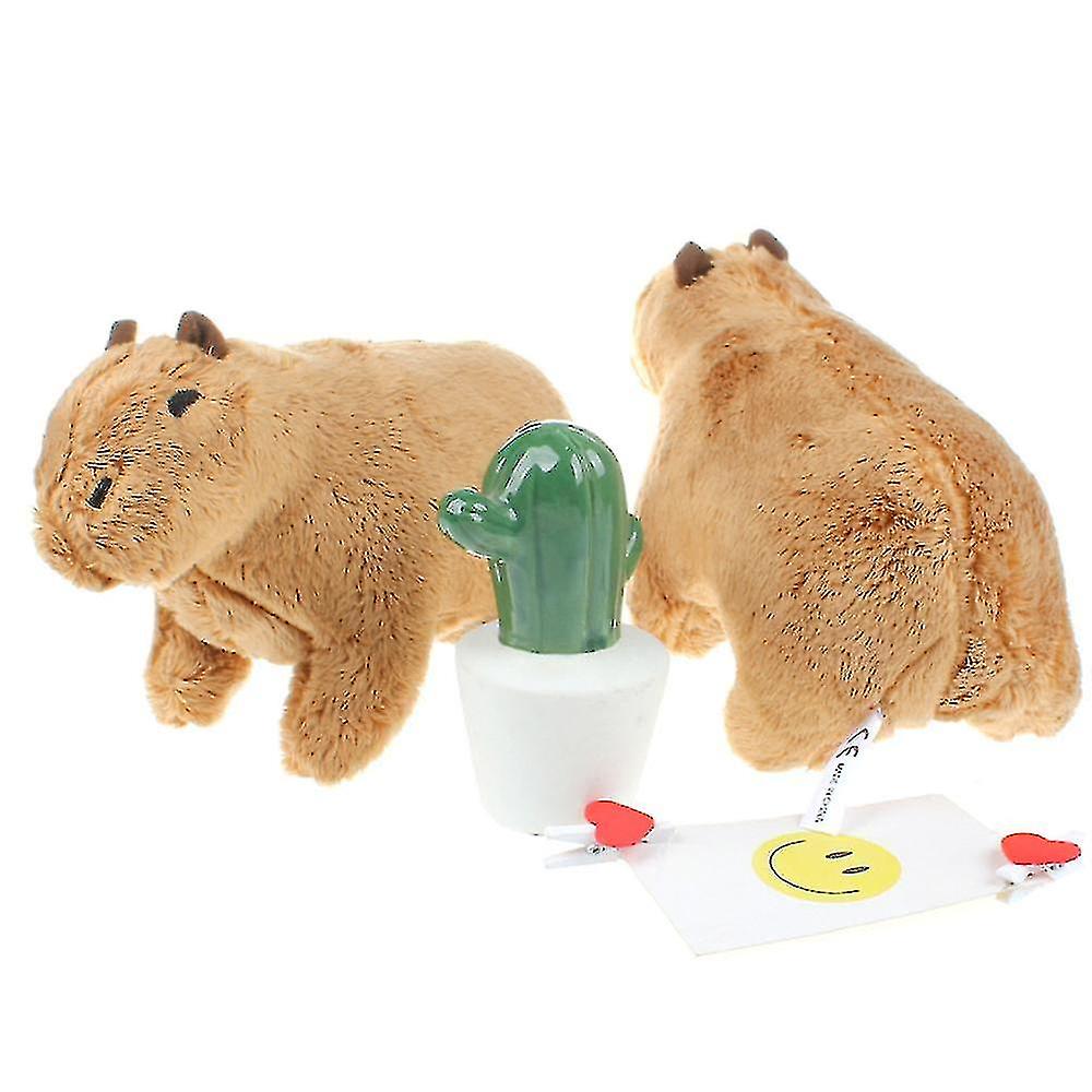 Capybara Rodent Plush Toy Cartoon Cute Soft Stuffed Animal Doll Kids Gift