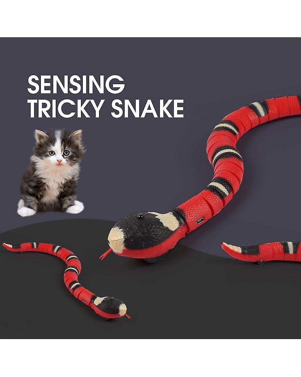 Smart Sensing Interactive Cat Toys Automatic Eletronic Snake Cat Teasering Play Usb Rechargeable Kitten Toys