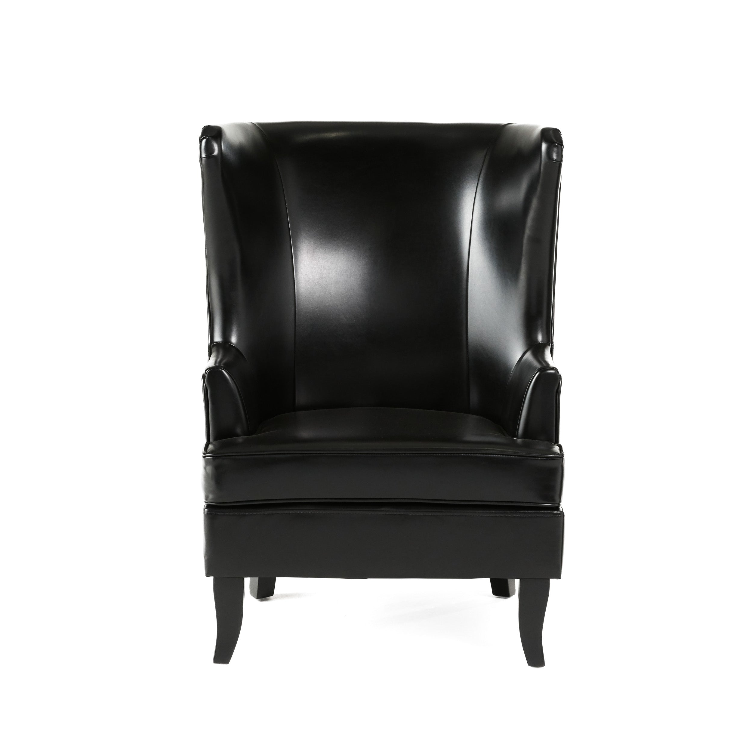 Jameson Leather High Back Wingback Armchair