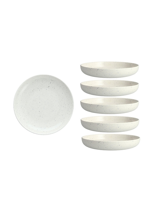 Fortessa Melamine Camp White Coupe Round Plate 9 Set 6