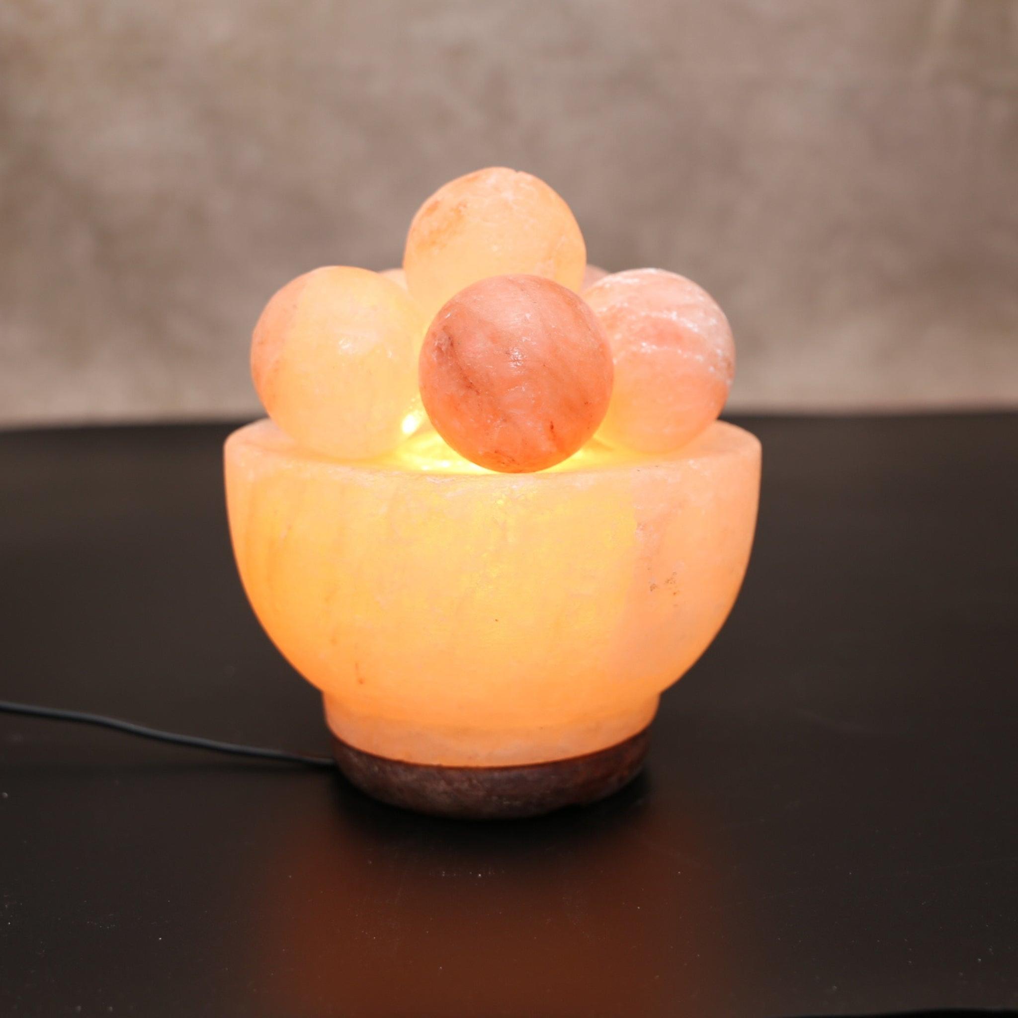 Himalayan salt lamp fire bowl - balls