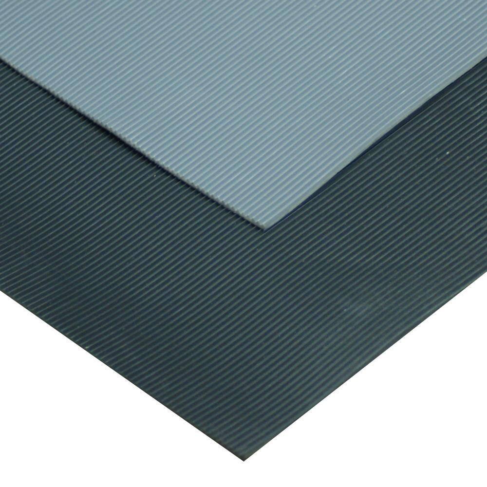 Goodyear Fine-Ribbed Rubber Flooring Black 36 in. W x 300 in. L Rubber Flooring (75 sq. ft.) 03-272-36-BK-25