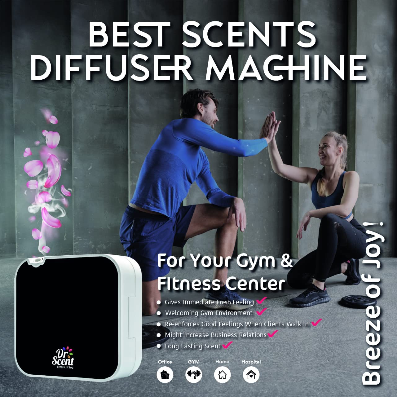 Dr Scent Smart Diffuser Machine With App | Dr Scent (Mini) 3X3M | Dr-Mini