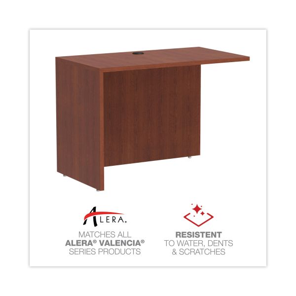 Alera Valencia Series Reversible Return/Bridge Shell， 42w x 23.63d x 29.5h， Medium Cherry