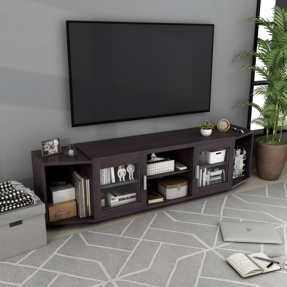 Rasa Contemporary 72 inch Multifunctional Storage TV Console by Furniture of America