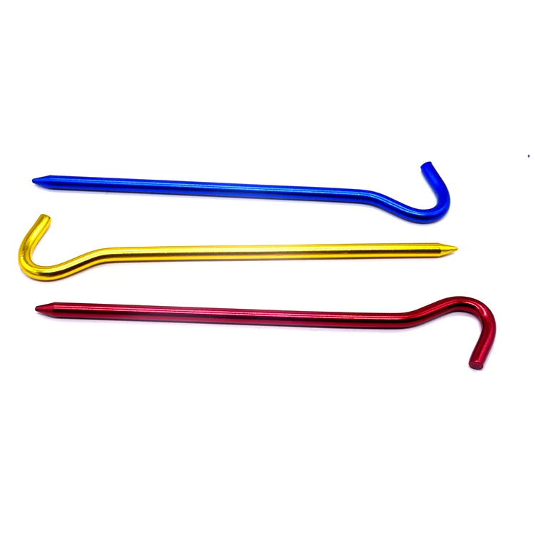 Spring Machine Services Metal oy Stake Hook 7 inches Tent Stakes Peg for Outdoor Camping Hiking