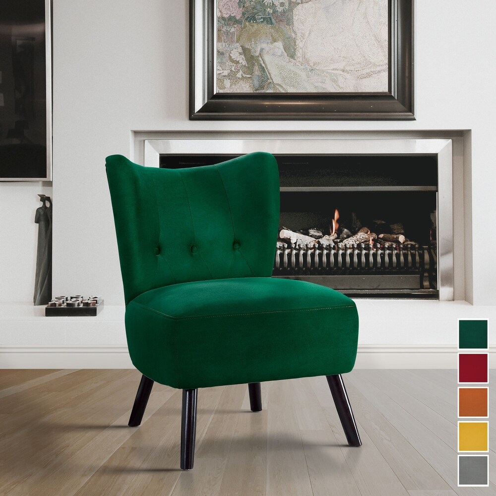 Lapis Velvet Accent Chair