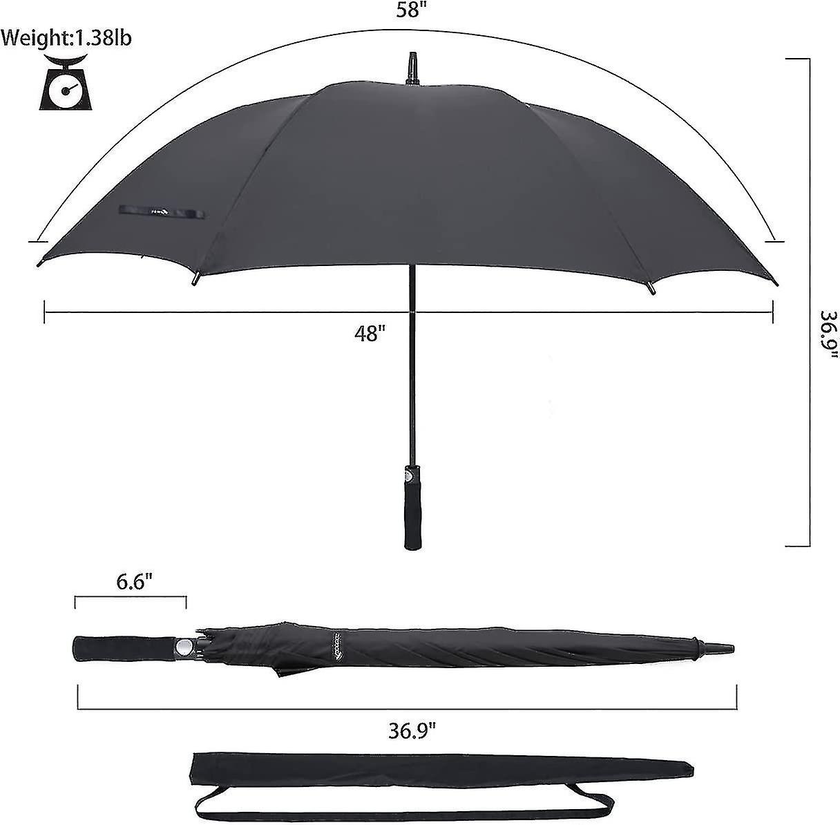 Liangnv Golf Umbrella 54/62/68 Inch， Large Windproof Umbrellas Automatic Open Oversize Rain Umbrella