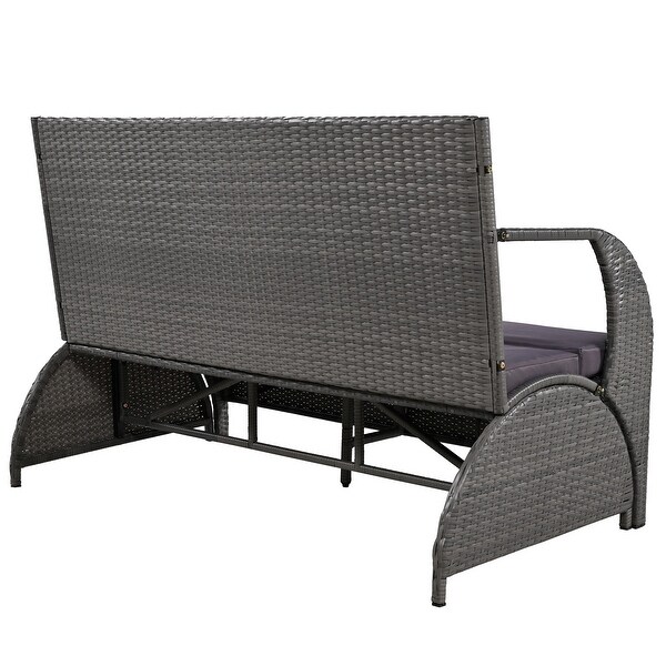 Roomfitters Versatile Outdoor Loveseat Converts to Four Seats and a Table，Durable Design，Ideal for Gardens，Lawns，Patio