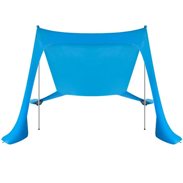 Monoprice 7 foot 4 person Beach camp Sunshade With Upf 50 Uv Protection Stretchy And Lightweigh Easy Shade For The Beach Camping Sports Events