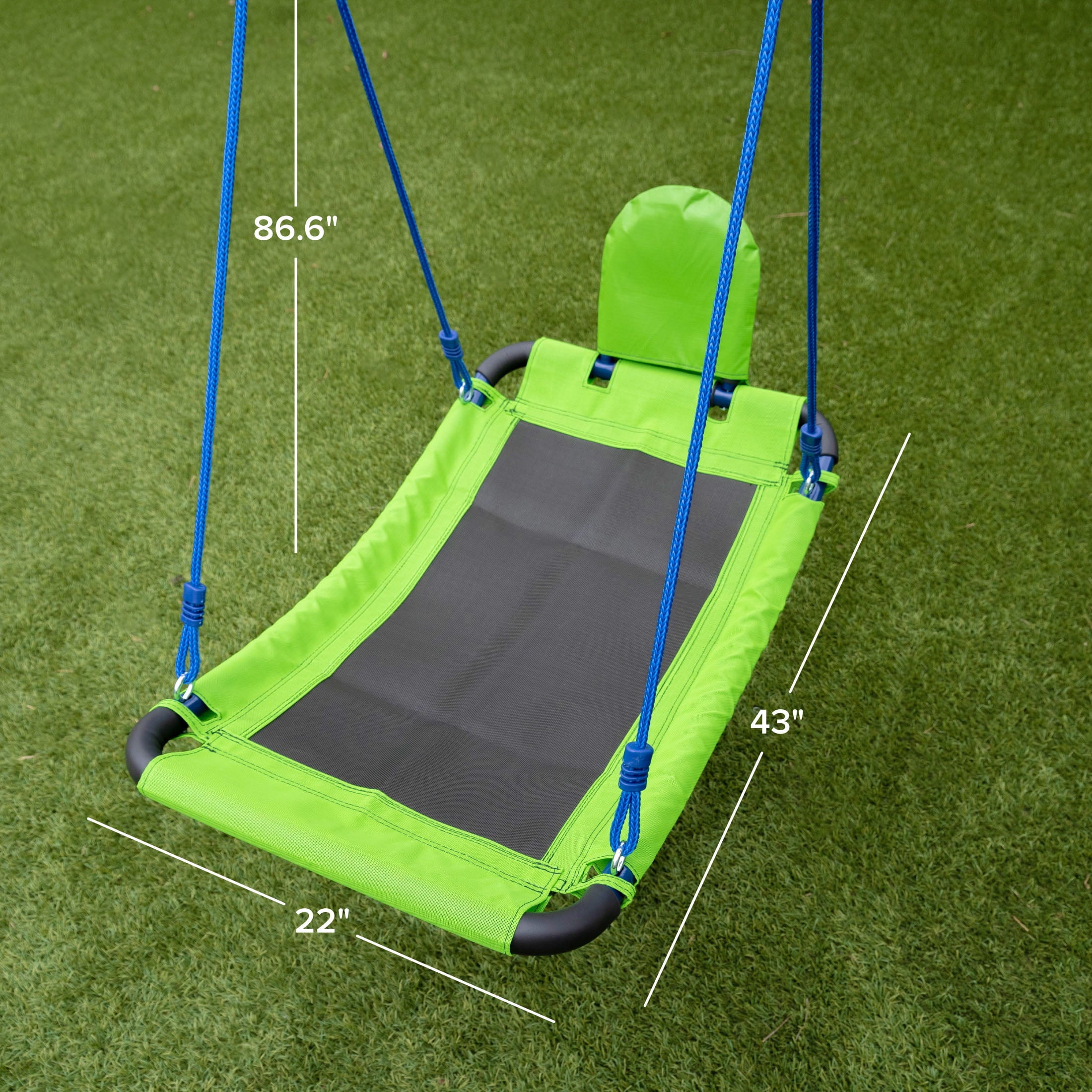 Sportspower Metal Deluxe Skyflyer Swing with Adjustable Rope and Carabiners