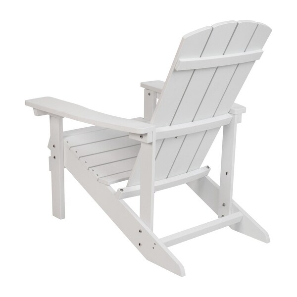 Allweather Poly Resin Wood Outdoor Adirondack Chair (Set of 4)