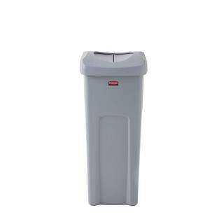 Rubbermaid Commercial Products Untouchable 23 Gal. Vented Trash Can with Lid 2143862