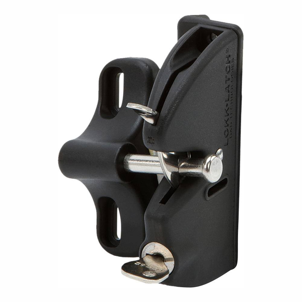 LOKKLATCH DD Black Key-Lockable Gate Latch 50560